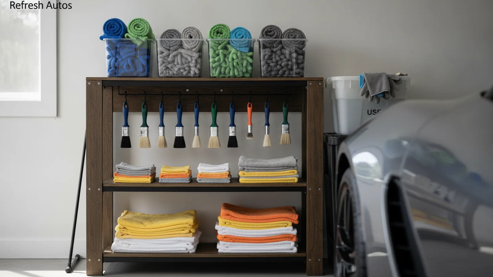 How To Organise Wash Mitts Brushes And Towels Between Car Cleaning Sessions cover image